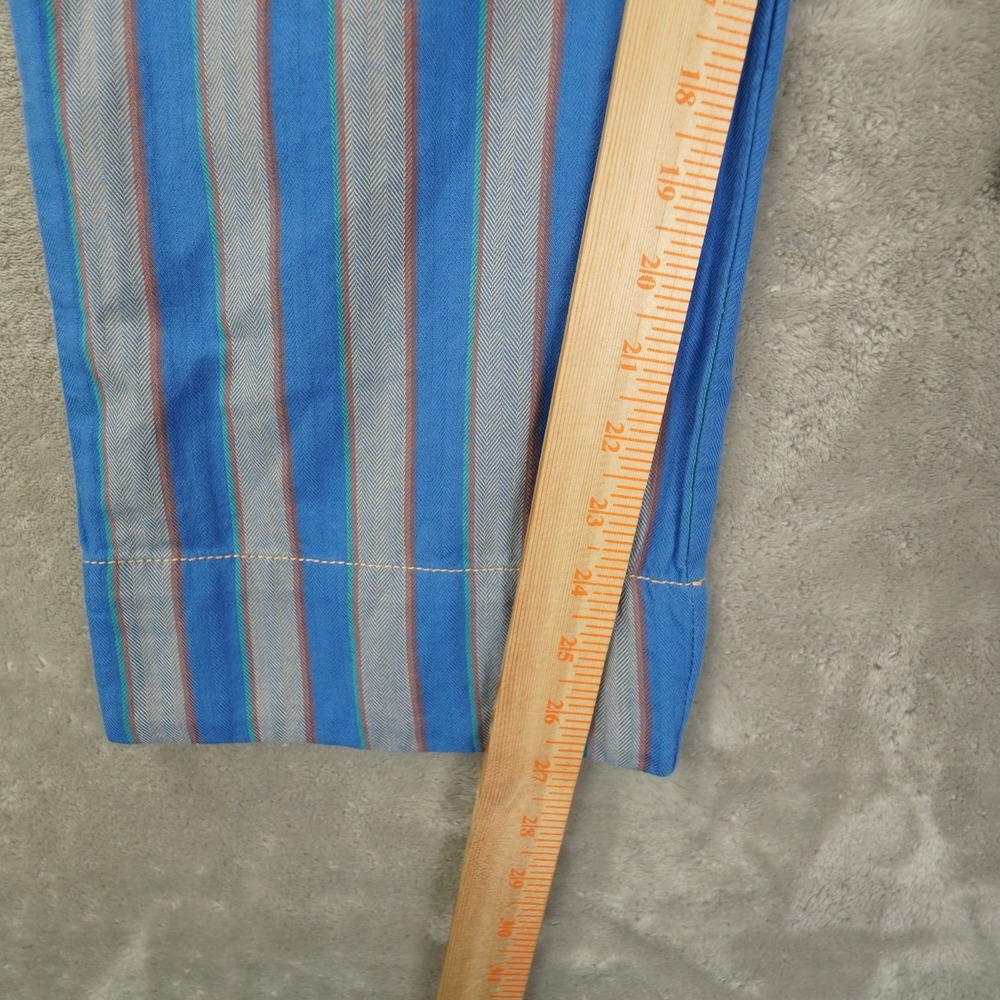 Free People Marielle Pull-On Pants Womens Small Blue Stripe Beach Ankle - Picture 6 of 11